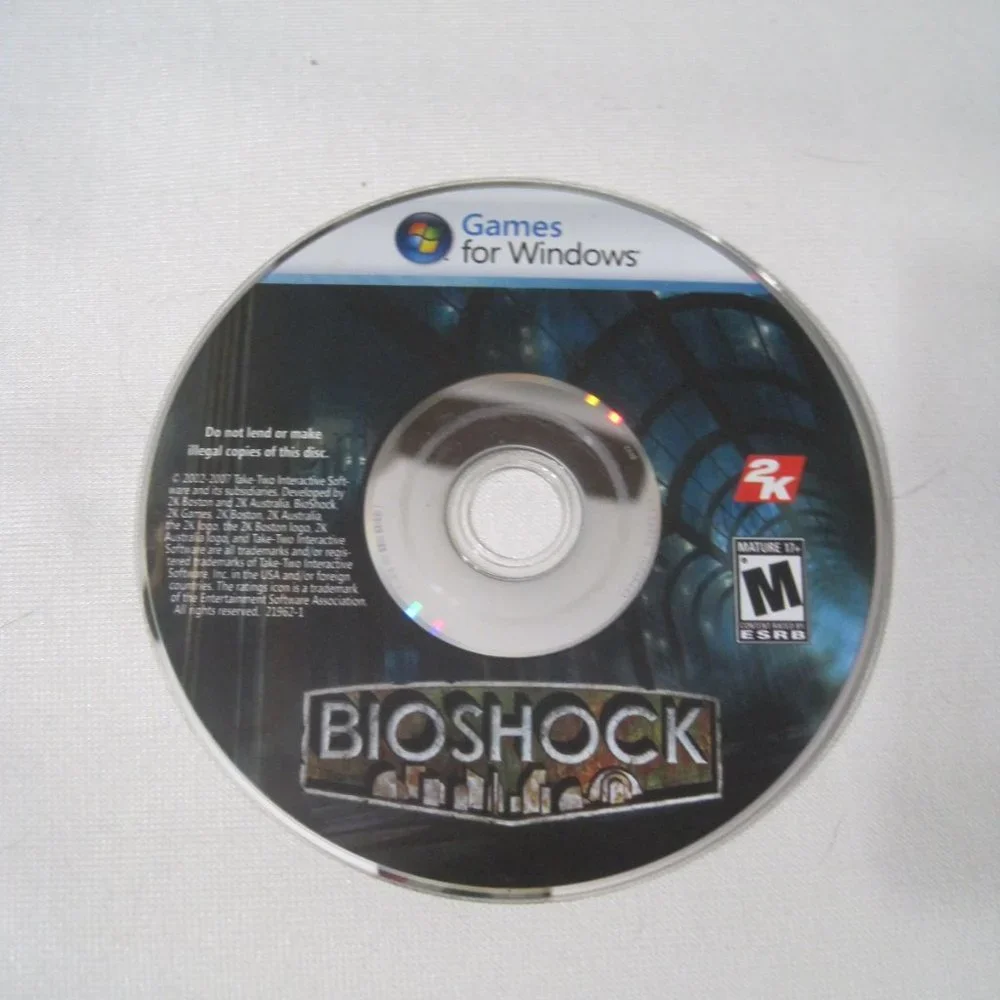 Bioshock for Windows PC DVD 2K Video Game 2007 Complete with Manual (M-Mature)